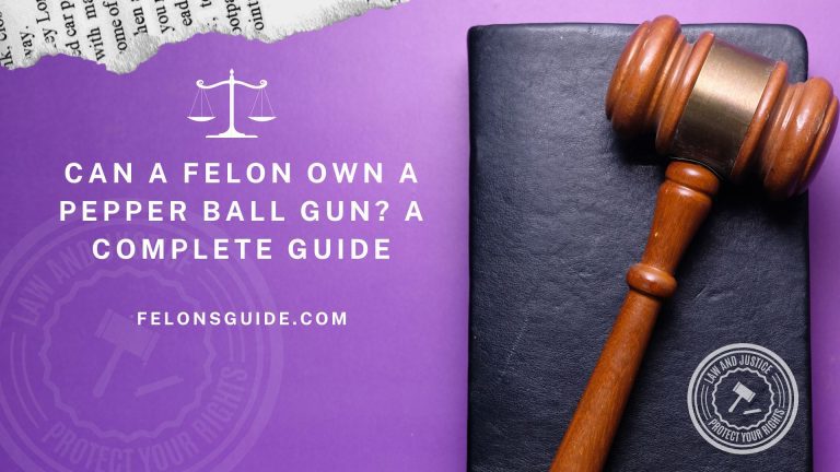 Can a Felon own a Pepper Ball Gun? A Complete Guide